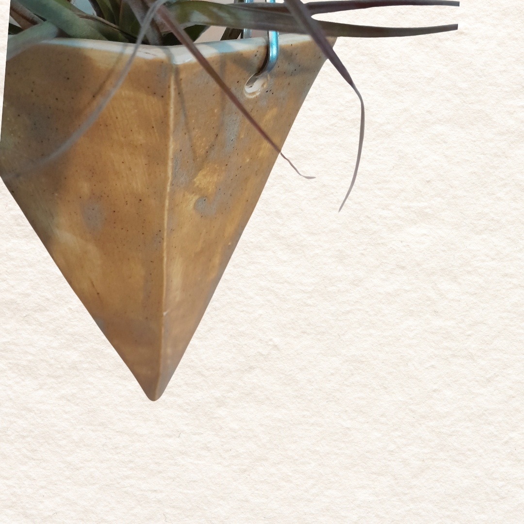 Geometric Hanging Planter (small) in Desert